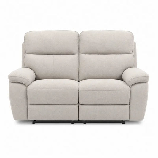 Dwuosobowa sofa z tkaniny beżowa 150 cm